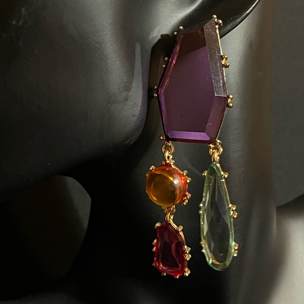 Francesca - 2025 New Trend Colorful Dangle Long Earrings - Picture 4 of 6